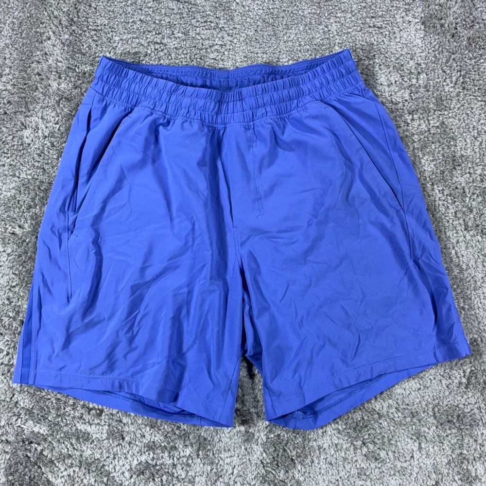 Lululemon Pace Breaker Linerless Shorts Mens Small Blue Athletic Gym Running 7in